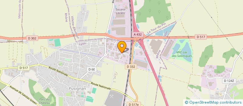 localisation de l'entreprise SOC EXPLOITATION ETABLISSEMENTS BRISSAUD à PUSIGNAN