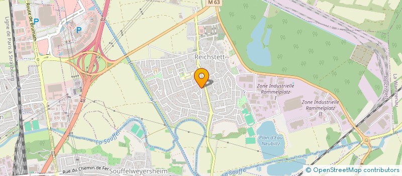 localisation de l'entreprise SOC EXPLOITATION ETABLISSEMENTS GUYON  REICHSTETT