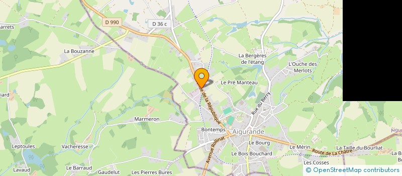 localisation de l'entreprise SOC EXPLOITATION ETABLISSEMENTS JEAUMOT à AIGURANDE