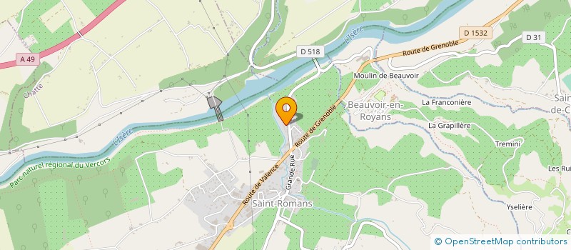 localisation de l'entreprise SOC EXPLOITATION ETABLISSEMENTS VEYRET à SAINT-ROMANS