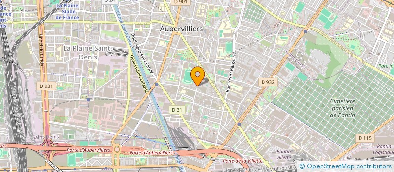 localisation de l'entreprise SOC EXPLOITATION ETS ANDRE MONCHABLON à AUBERVILLIERS
