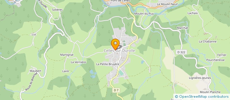 localisation de l'entreprise SOC EXPLOITATION ETS ANDRE VERDIER à CELLES-SUR-DUROLLE