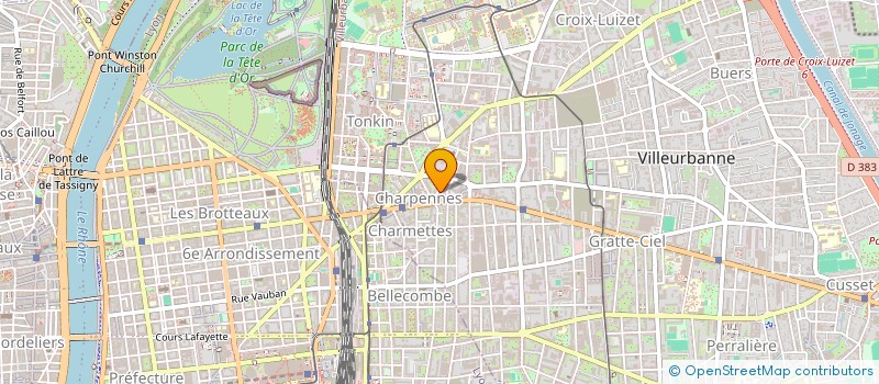 localisation de l'entreprise SOC EXPLOITATION ETS BEYOUX  VILLEURBANNE