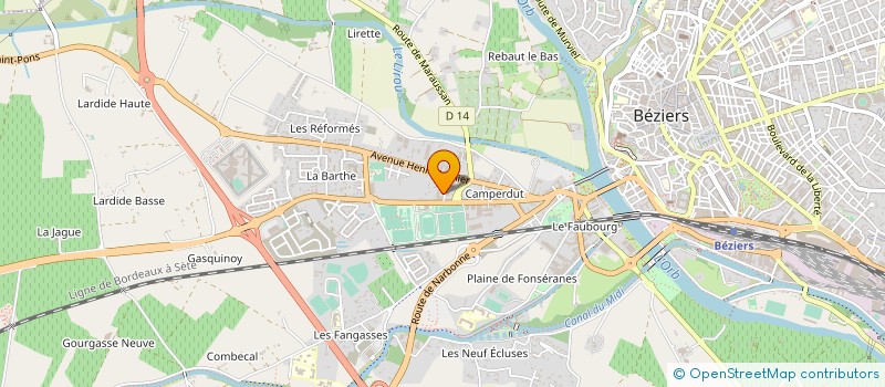 localisation de l'entreprise SOC EXPLOITATION ETS CARSALADE à BEZIERS