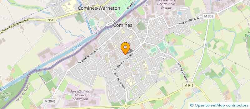 localisation de l'entreprise SOC EXPLOITATION ETS DELEVOYE ET FILS à COMINES