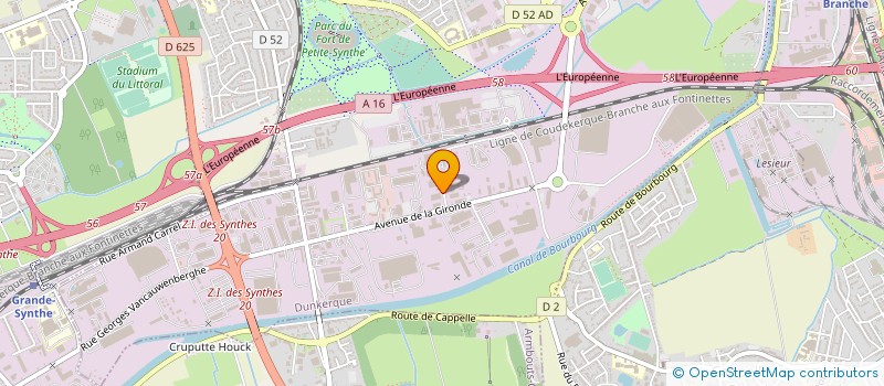 localisation de l'entreprise SOC EXPLOITATION ETS DEMEY à DUNKERQUE