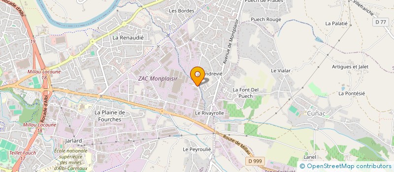 localisation de l'entreprise SOC EXPLOITATION ETS DIVINA à ALBI