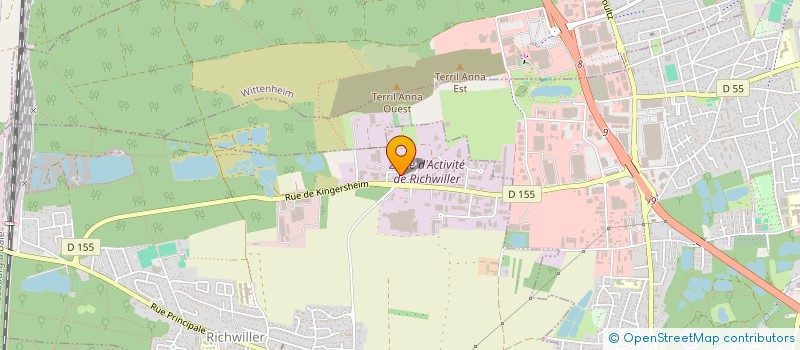 localisation de l'entreprise SOC EXPLOITATION ETS EHLINGER à RICHWILLER