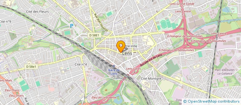 localisation de l'entreprise SOC EXPLOITATION ETS FREMICOURT à LENS