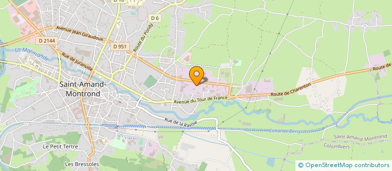 localisation de l'entreprise SOC EXPLOITATION ETS LATHENE à SAINT-AMAND-MONTROND