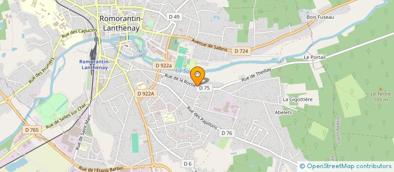 localisation de l'entreprise SOC EXPLOITATION ETS LECHAUDE  ROMORANTIN-LANTHENAY