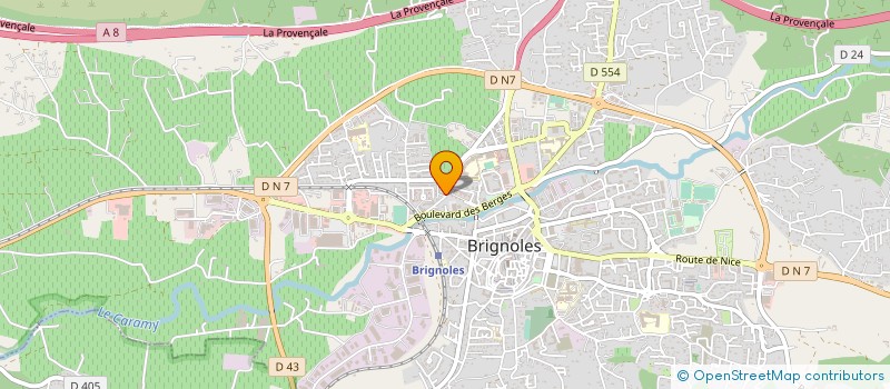 localisation de l'entreprise SOC EXPLOITATION ETS MONGE à BRIGNOLES