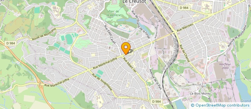 localisation de l'entreprise SOC EXPLOITATION ETS MOREAU  LE CREUSOT