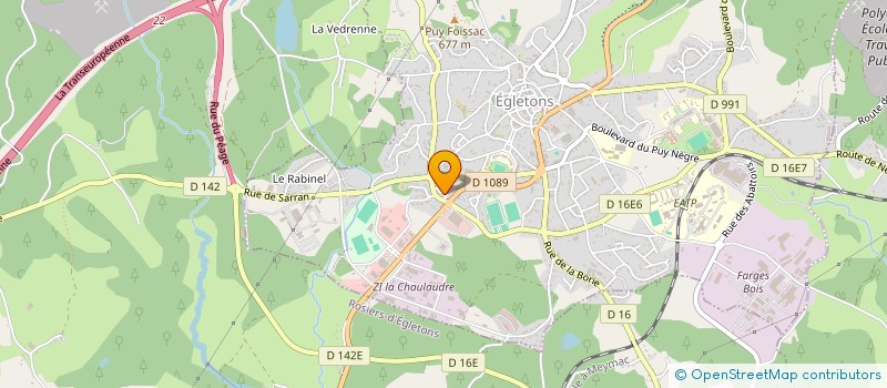 localisation de l'entreprise SOC EXPLOITATION ETS PAGEGIE à EGLETONS