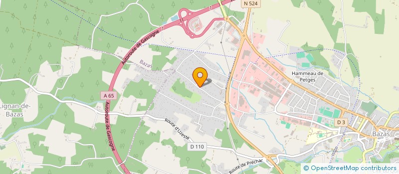 localisation de l'entreprise SOC EXPLOITATION ETS RIBAS à BAZAS