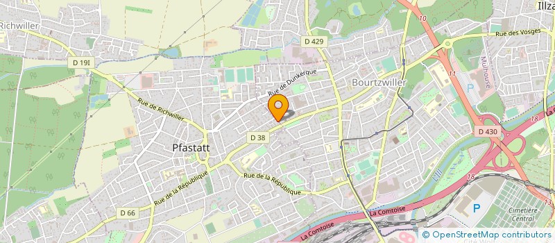 localisation de l'entreprise SOC EXPLOITATION ETS WELTER à PFASTATT