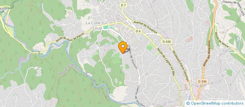 localisation de l'entreprise SOC EXPLOITATION FORESTIERE  LA COLLE-SUR-LOUP