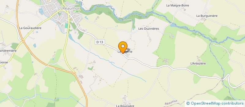localisation de l'entreprise SOC EXPLOITATION FORESTIERE BOCAGE à REAUMUR