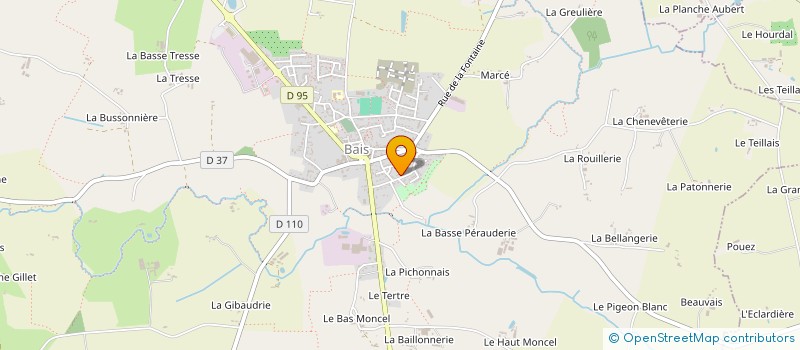 localisation de l'entreprise SOC EXPLOITATION FORESTIERE BOIS LEGER à BAIS