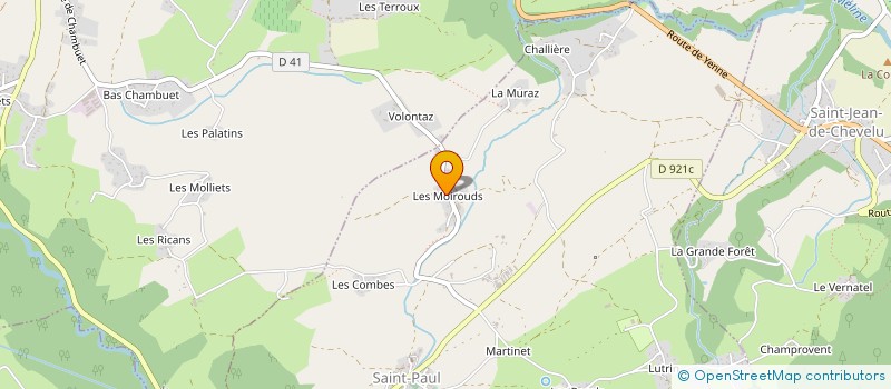 localisation de l'entreprise SOC EXPLOITATION FORESTIERE DURAND  SAINT-PAUL-SUR-YENNE