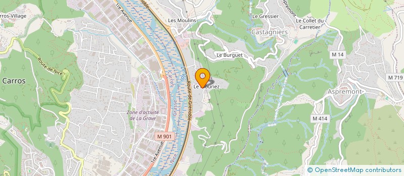 localisation de l'entreprise SOC EXPLOITATION GARAGE DU MOURIEZ à CASTAGNIERS