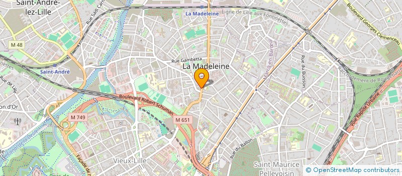 localisation de l'entreprise SOC EXPLOITATION GARAGE MICHEL DUBOIS à LA MADELEINE