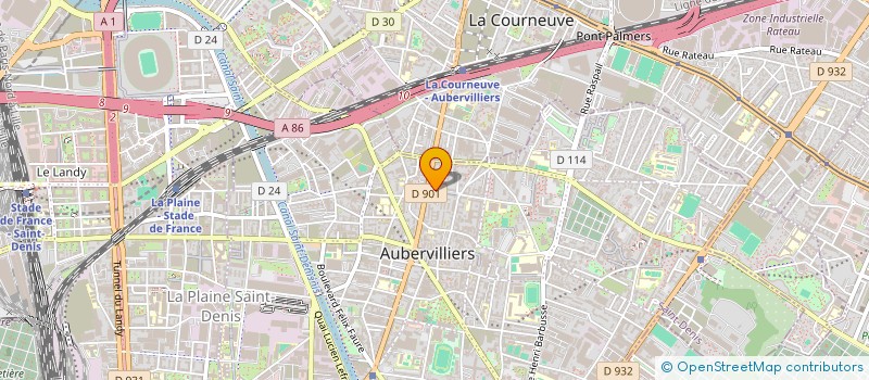localisation de l'entreprise SOC EXPLOITATION GARAGE RENE NEUGEBAUER à AUBERVILLIERS