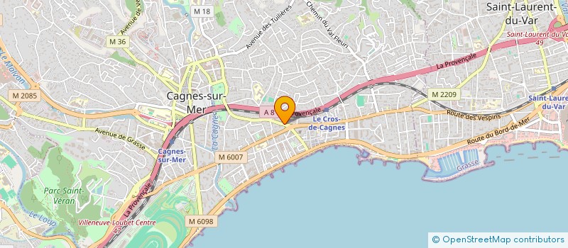 localisation de l'entreprise SOC EXPLOITATION GRAND GARAGE DE CAGNES à CAGNES-SUR-MER
