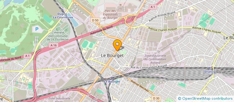 localisation de l'entreprise SOC EXPLOITATION GUILLERME ET FILS à LE BOURGET