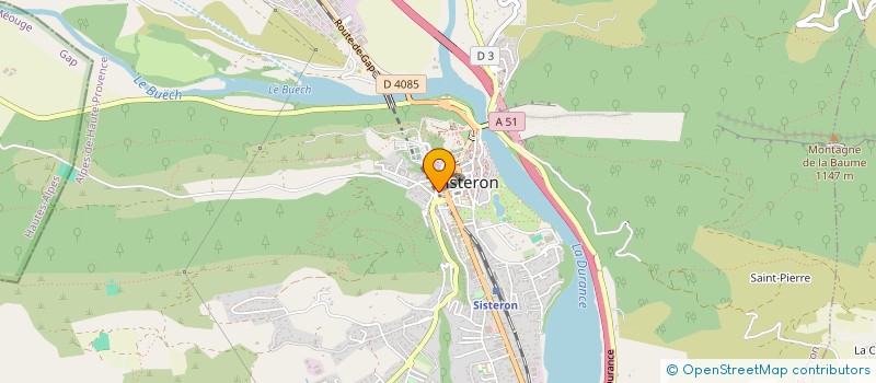 localisation de l'entreprise SOC EXPLOITATION LES COIFFEURS DU SOLEIL à SISTERON