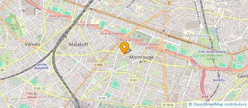 localisation de l'entreprise SOC 'EXPLOITATION MACHINES AUTOMATIQUES à MONTROUGE