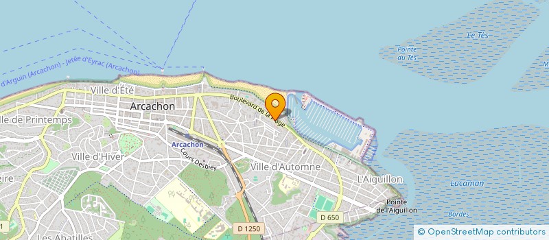 localisation de l'entreprise SOC EXPLOITATION MENAGER SERVICES à ARCACHON