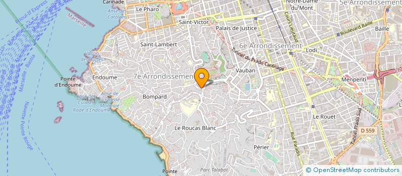 localisation de l'entreprise SOC EXPLOITATION MENUISERIE DU ROUCAS à MARSEILLE