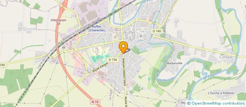 localisation de l'entreprise SOC EXPLOITATION MOREAU-LHUILLIER à RUFFEC