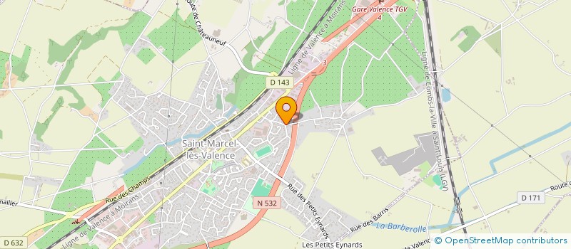 localisation de l'entreprise SOC EXPLOITATION PROVENCE MBTP à SAINT-MARCEL-LES-VALENCE