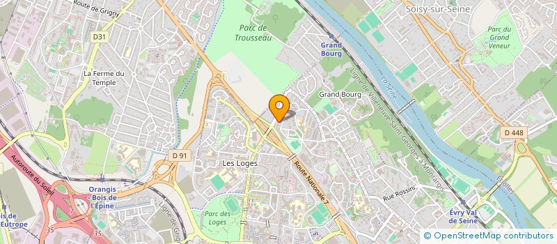 localisation de l'entreprise SOC EXPLOITATION PUZENAT FILS  EVRY-COURCOURONNES