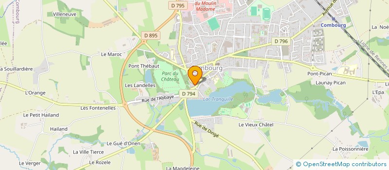localisation de l'entreprise SOC EXPLOITATION RADIO SERVICE à COMBOURG