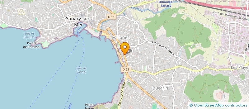 localisation de l'entreprise SOC EXPLOITATION RESTAURANT L'ARTIMON à SIX-FOURS-LES-PLAGES