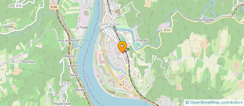 localisation de l'entreprise SOC EXPLOITATION RESTAURANTS HOTELS à SAINT-VALLIER