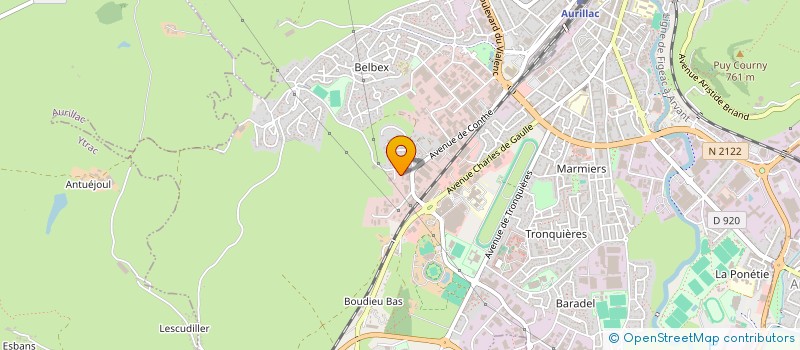 localisation de l'entreprise SOC EXPLOITATION SOULIER à AURILLAC