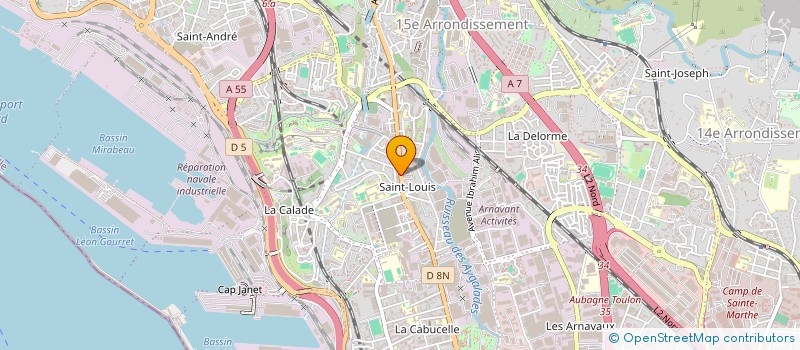 localisation de l'entreprise SOC EXPLOITATION ST LOUIS ALIMENTAIRE 33 à MARSEILLE