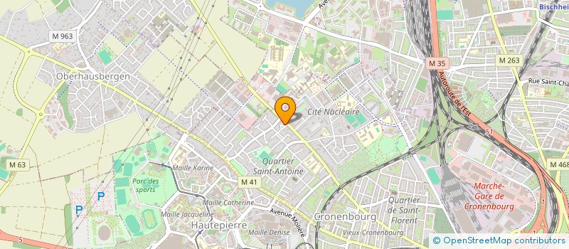 localisation de l'entreprise SOC EXPLOITATION TAVERNE KRONENBOURG à STRASBOURG