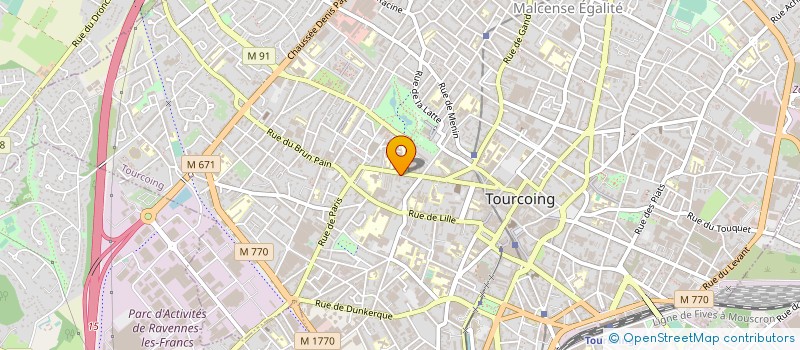 localisation de l'entreprise SOC EXPLOITATION TRPT DANSETTE CATEL à TOURCOING