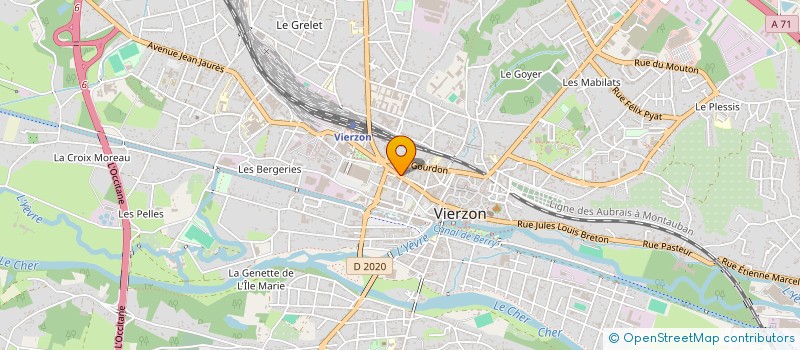 localisation de l'entreprise SOC EXPLT CINEMA FRANCE à VIERZON
