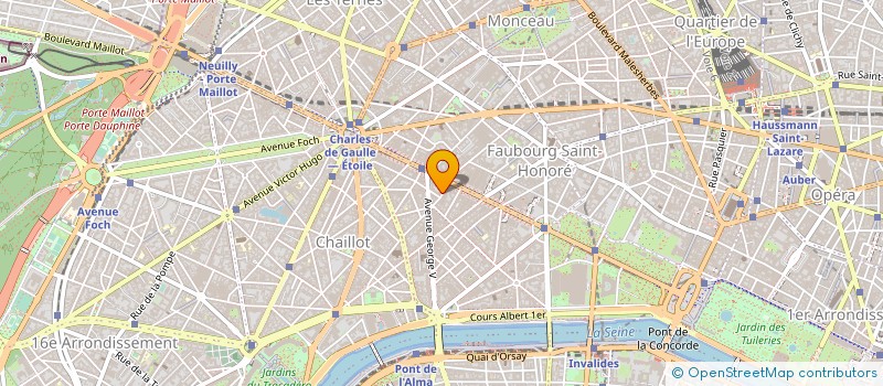 localisation de l'entreprise SOC EXPRESS BAR CHAMPS ELYSEES  PARIS