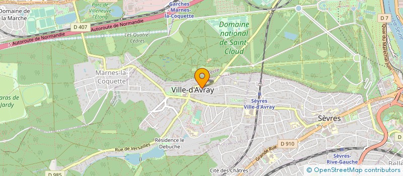 localisation de l'entreprise SOC F M V H CONSTRUCTION à VILLE-D'AVRAY