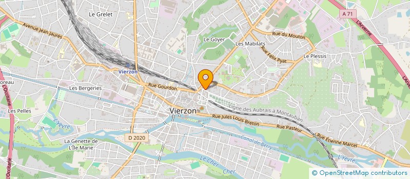 localisation de l'entreprise SOC FABRICATION DIFFUSION PRET A PORTER à VIERZON