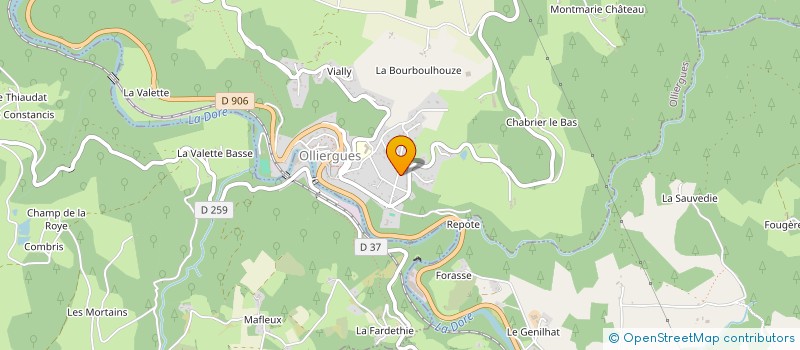 localisation de l'entreprise SOC FABRICATION INSTRU CHIRURGI OLLIERGU à OLLIERGUES
