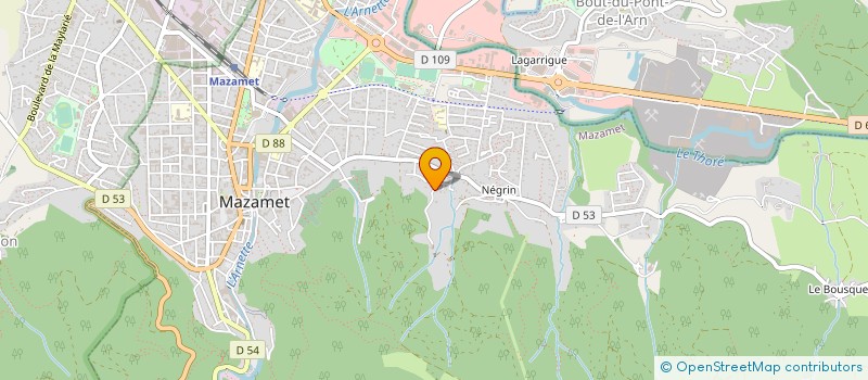 localisation de l'entreprise SOC FACONNIERE MAZAMETAINE  AIGUEFONDE