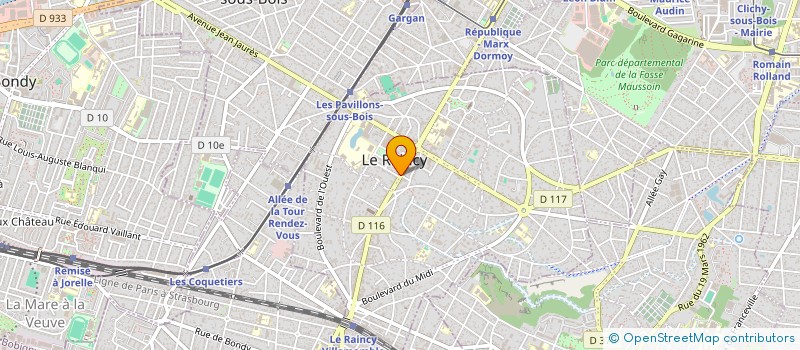 localisation de l'entreprise SOC FAIT BARGES BOULET THIROUARD  LE RAINCY